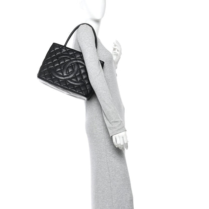 Chanel Caviar Quilted Medallion Tote Black 2 of 11