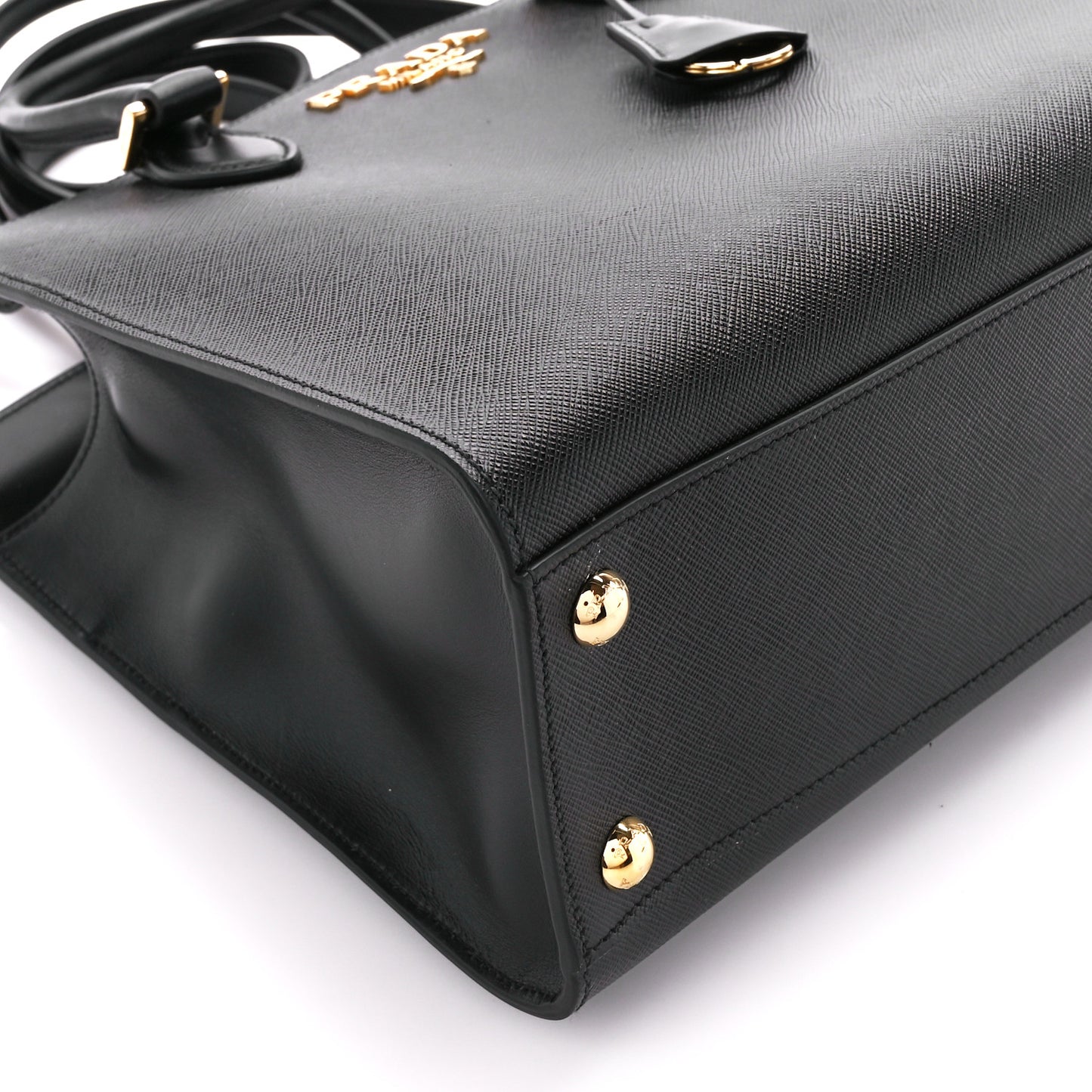 Saffiano Soft Calfskin Large Tote Black