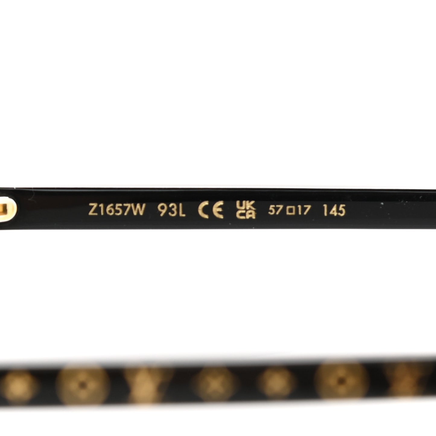 Acetate My Monogram Light Cat Eye Sunglasses Z1657W Black