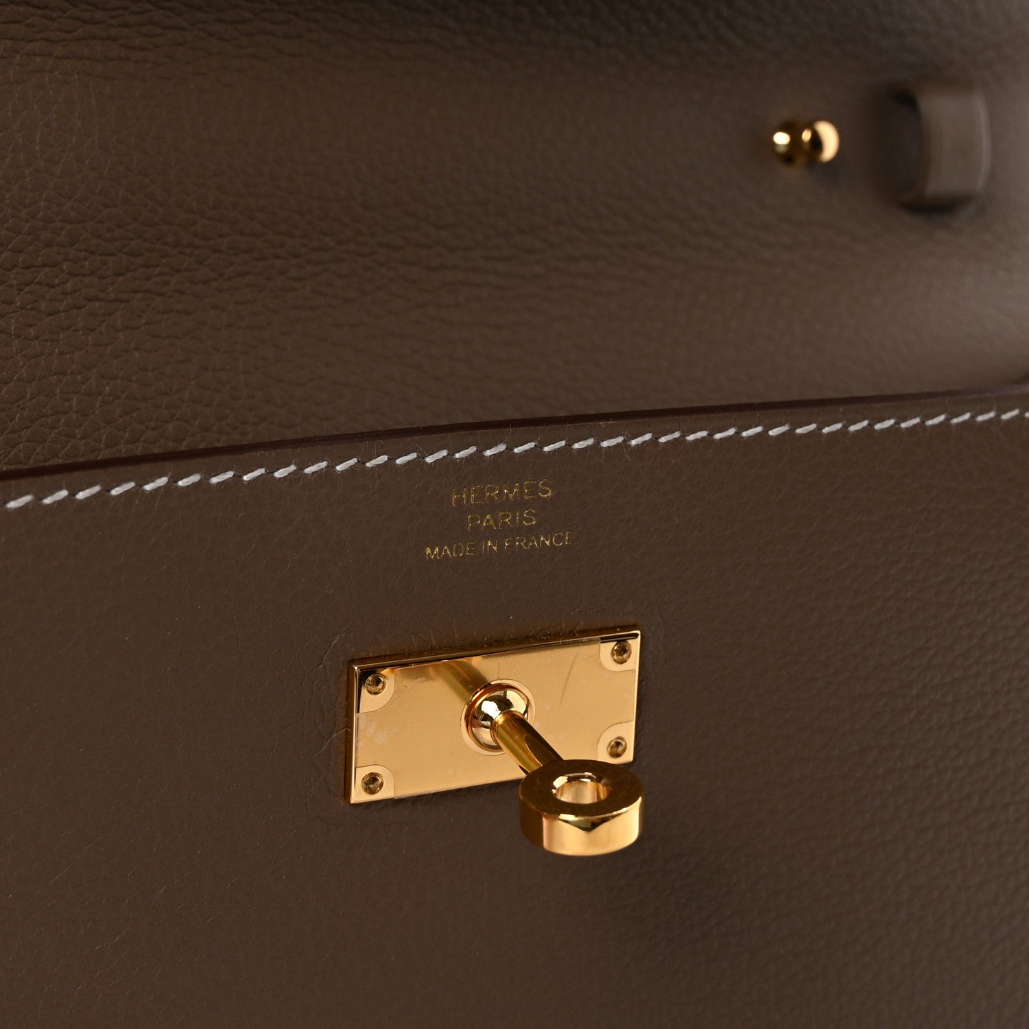 Hermes Evercolor Kelly Wallet To Go Etoupe 6 of 10