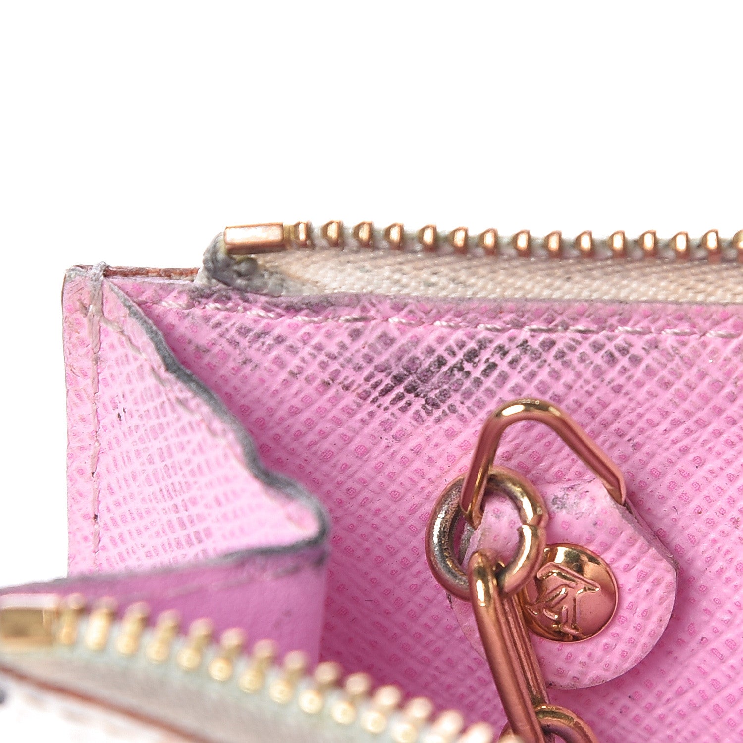 Louis Vuitton Monogram Multicolor Key Pouch White Litchi 16 of 16