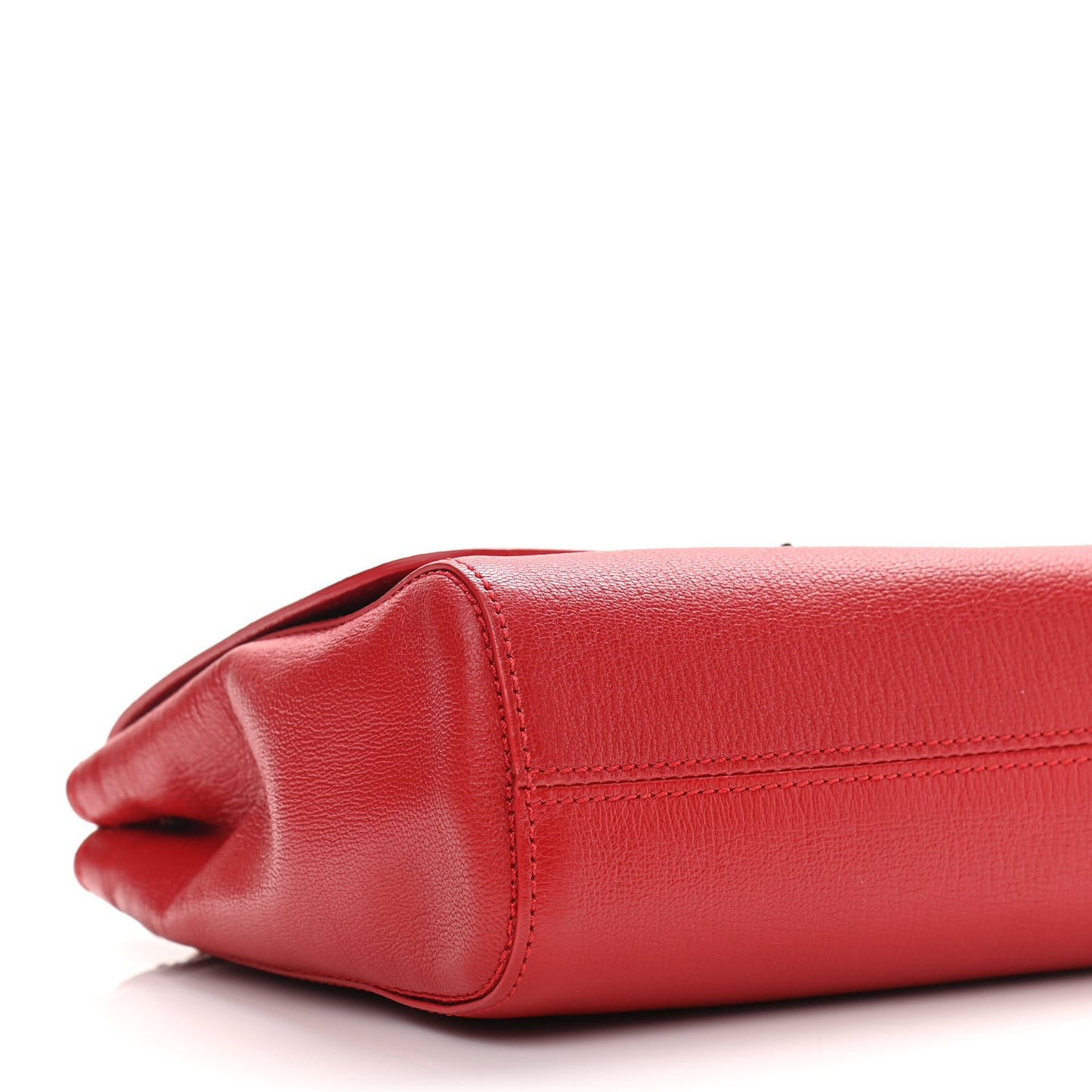 Glossy Goatskin Small Lily Flap Red