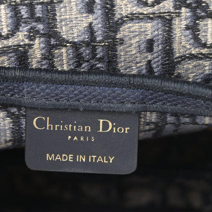 Christian Dior Oblique Embroidered Saddle Bag Blue 6 of 11