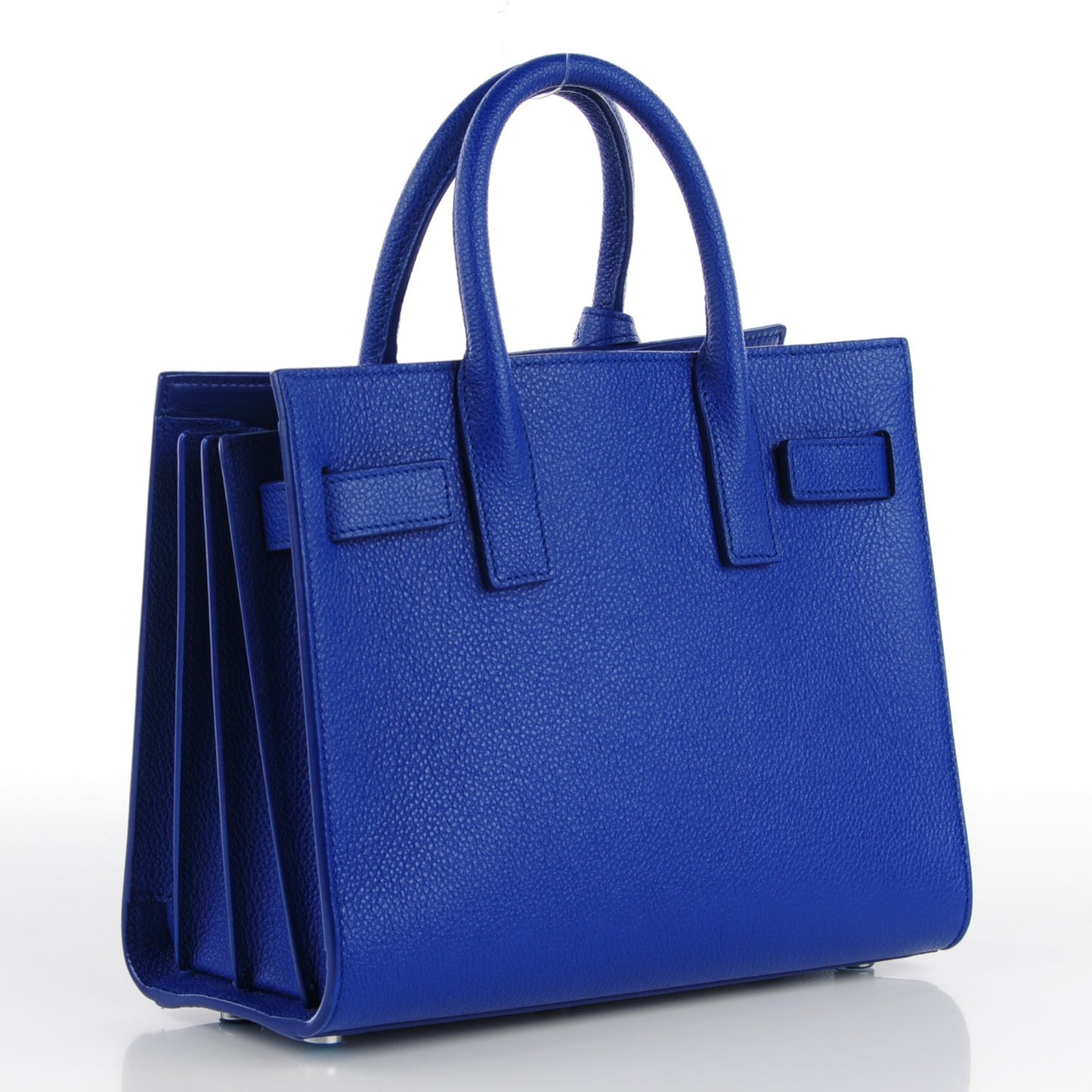 Grained Calfskin Nano Sac De Jour Royal Blue