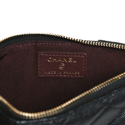 Chanel Caviar Quilted Classic Flat Wallet Pouch Black 6 of 12