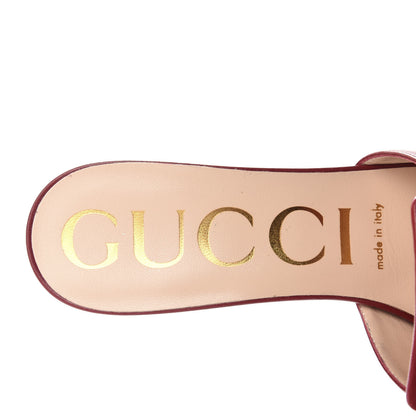 Gucci Malaga Kid Crystal Square G Madelyn Mules 38.5 Romantic Cerise 7 of 12