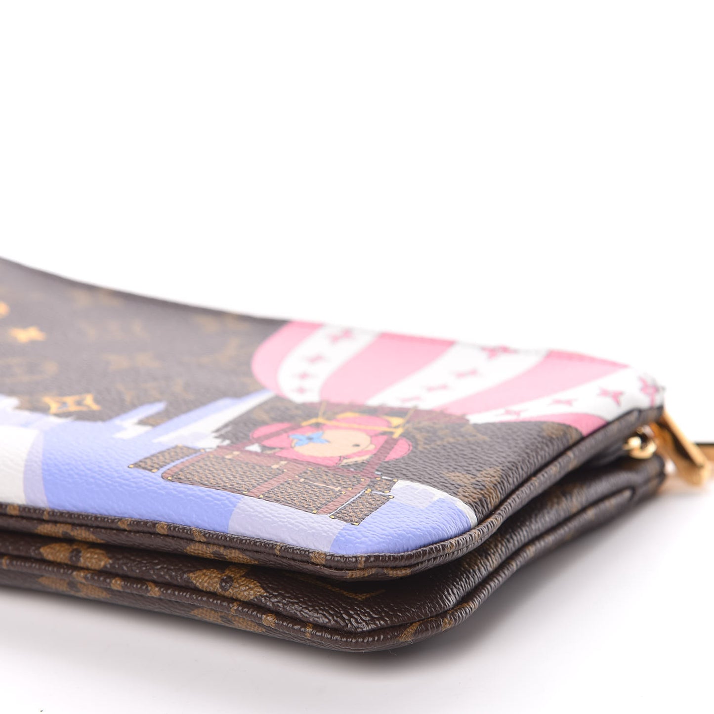 Monogram 2019 Christmas Animation Double Zip Pochette