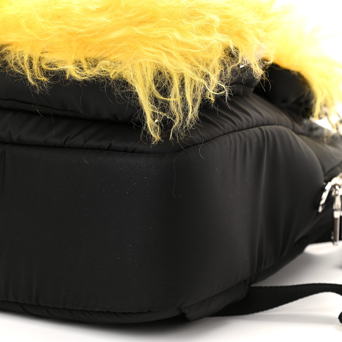 Tessuto Nylon Mohair Pocket Cargo Backpack Giallo Black