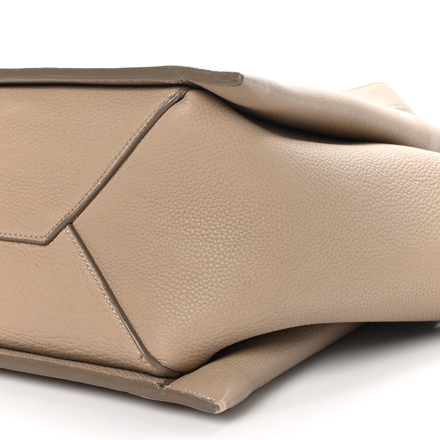 Celine Baby Grained Calfskin Medium Tri-Fold Bag Taupe 10 of 11