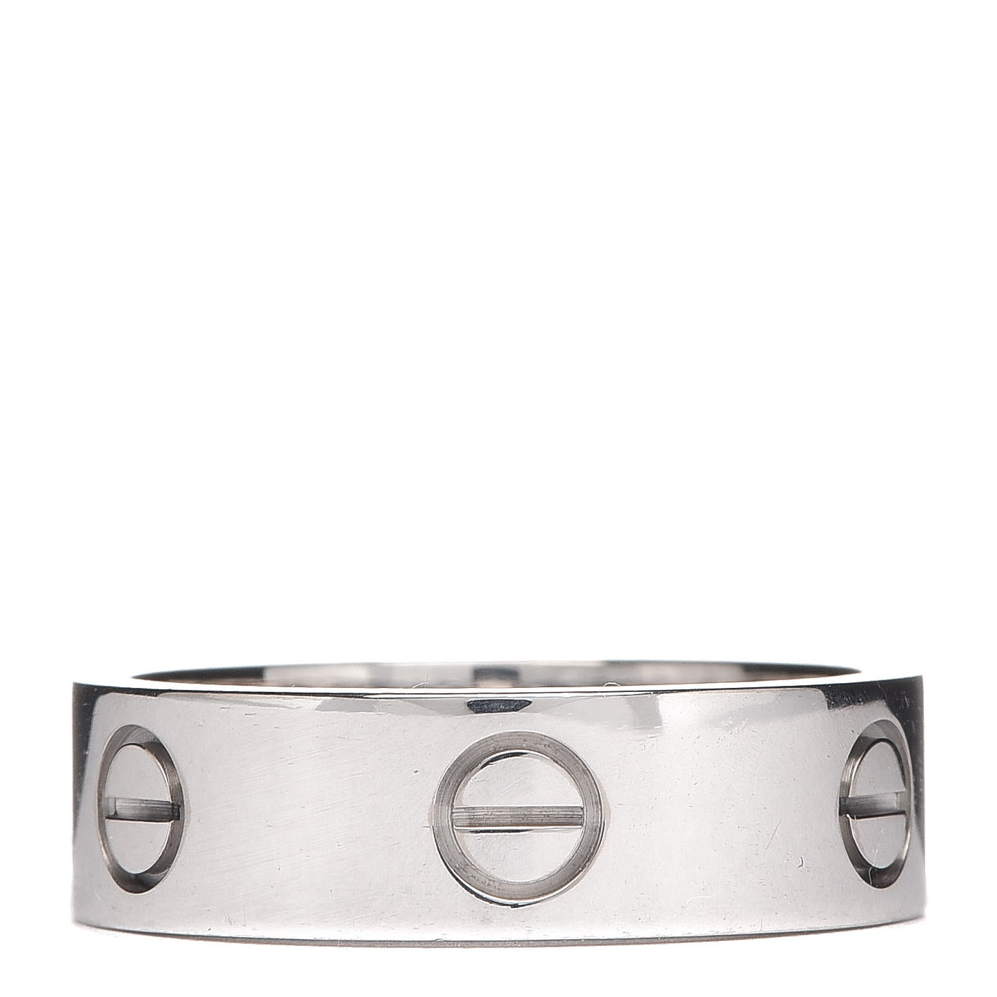 18K White Gold 5.5mm LOVE Ring 57 8
