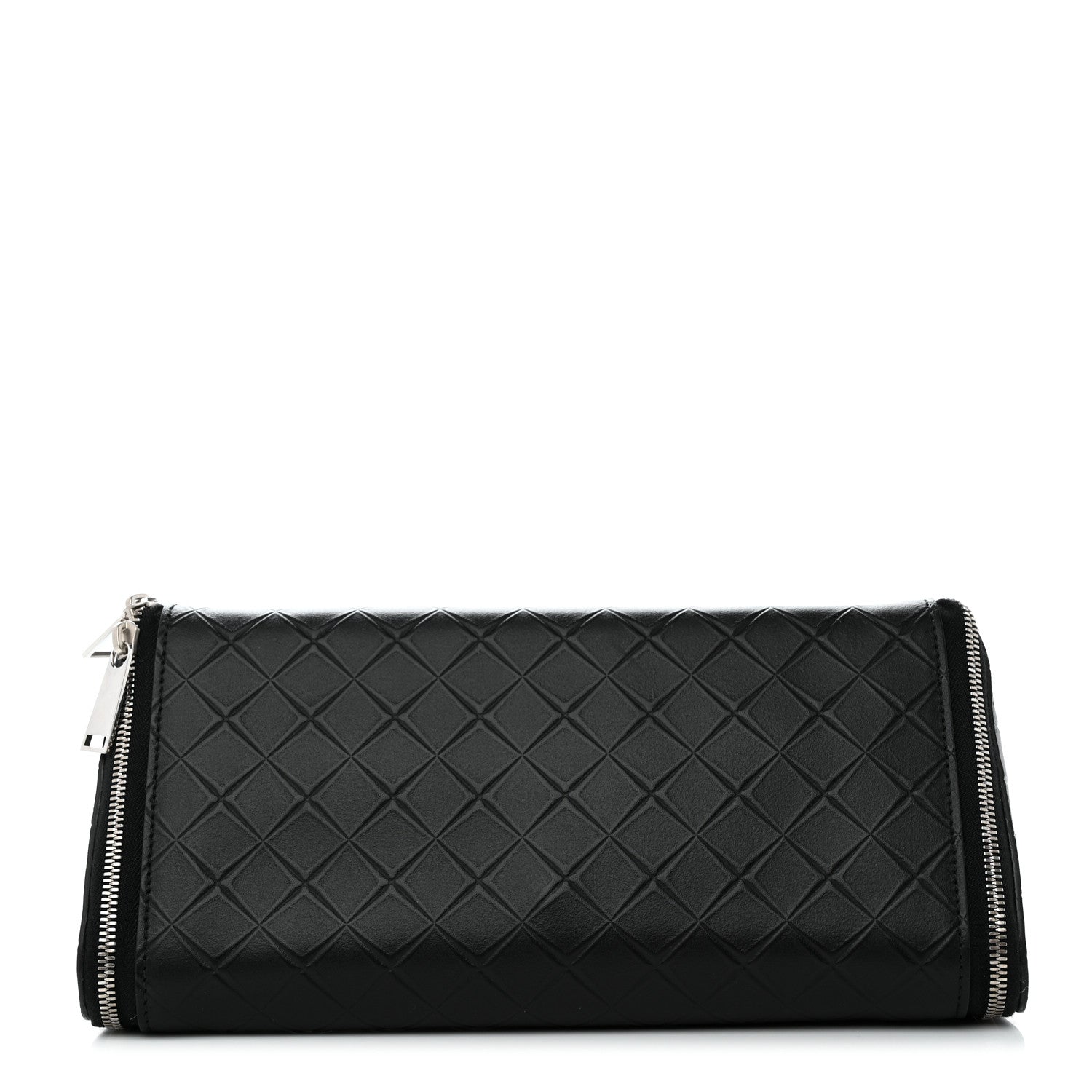 Bottega Veneta Calfskin Intarsio Toiletry Case Black 1 of 7
