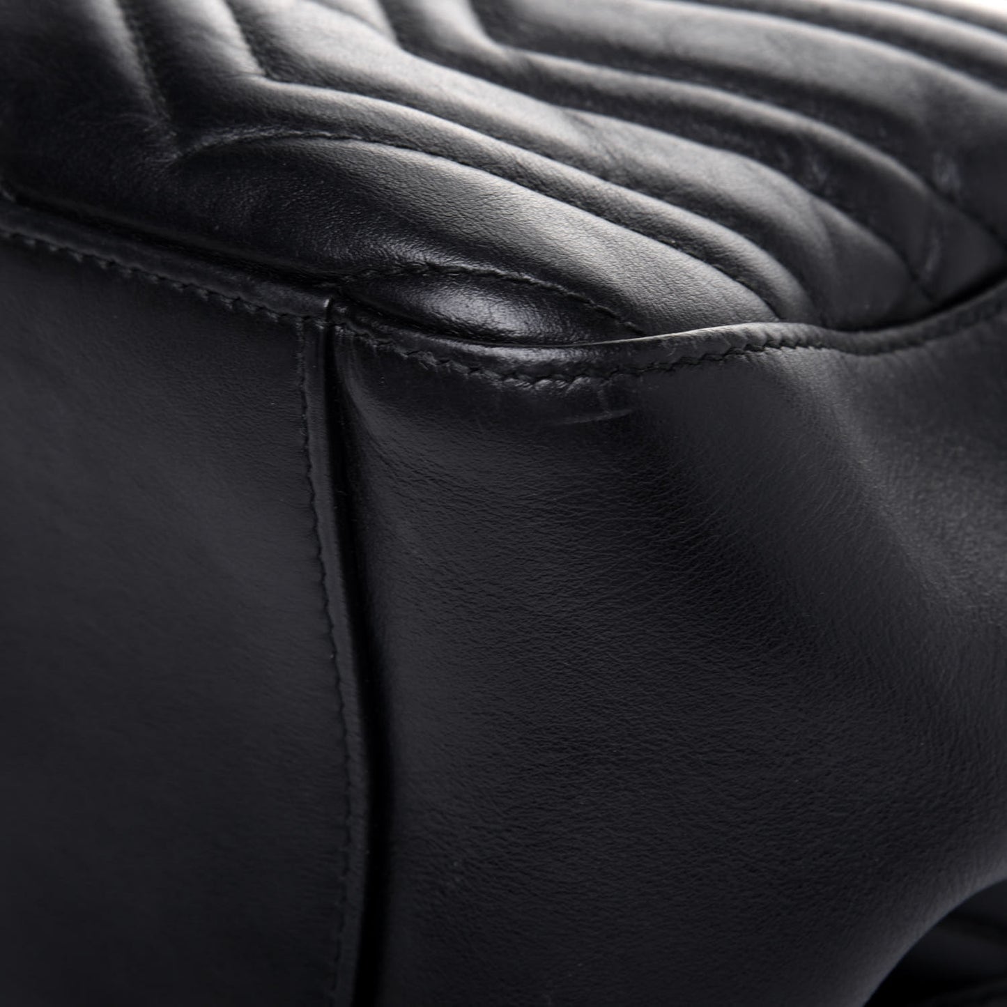 Calfskin Matelasse GG Marmont Backpack Black