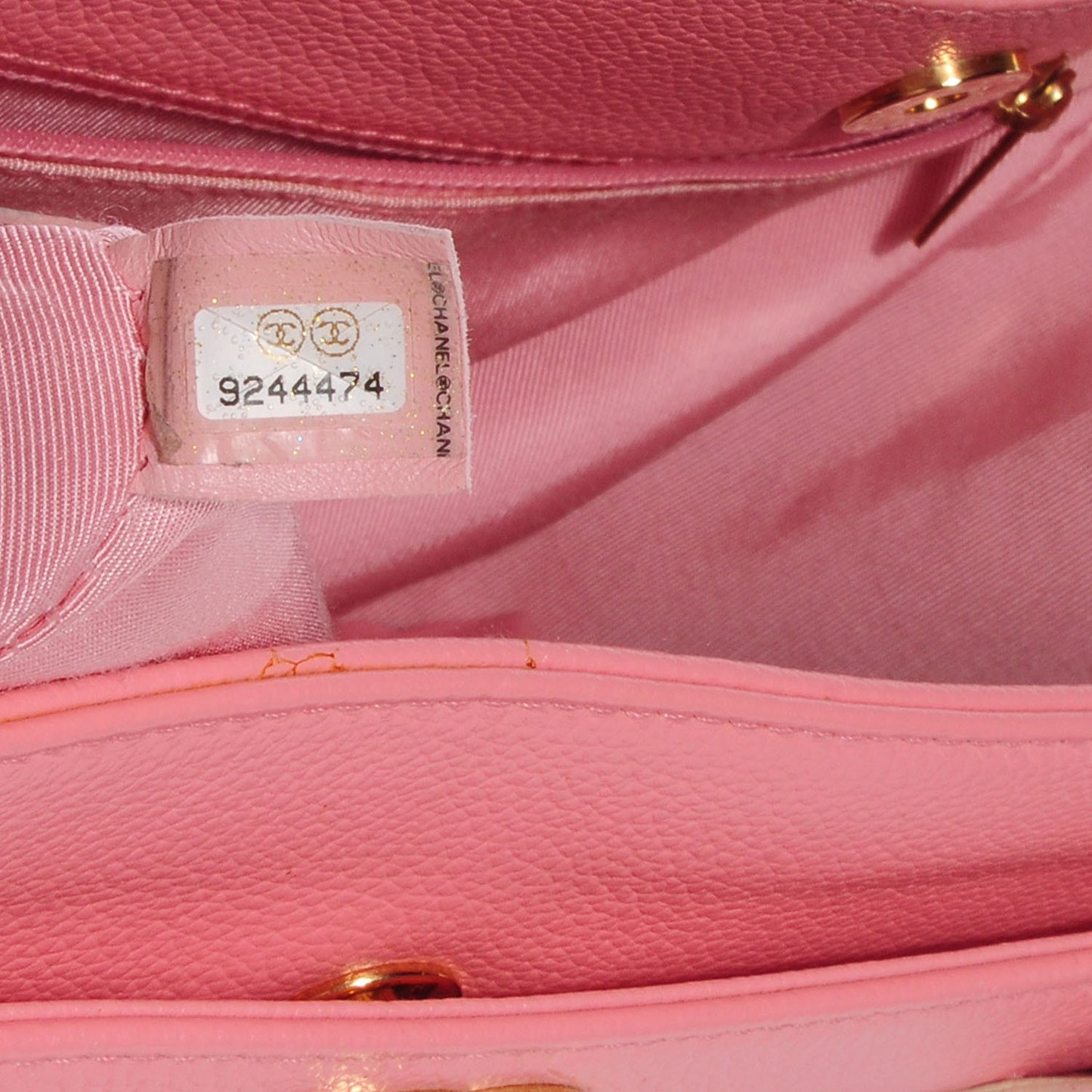 Calfskin Cerf Shopper Tote Pink