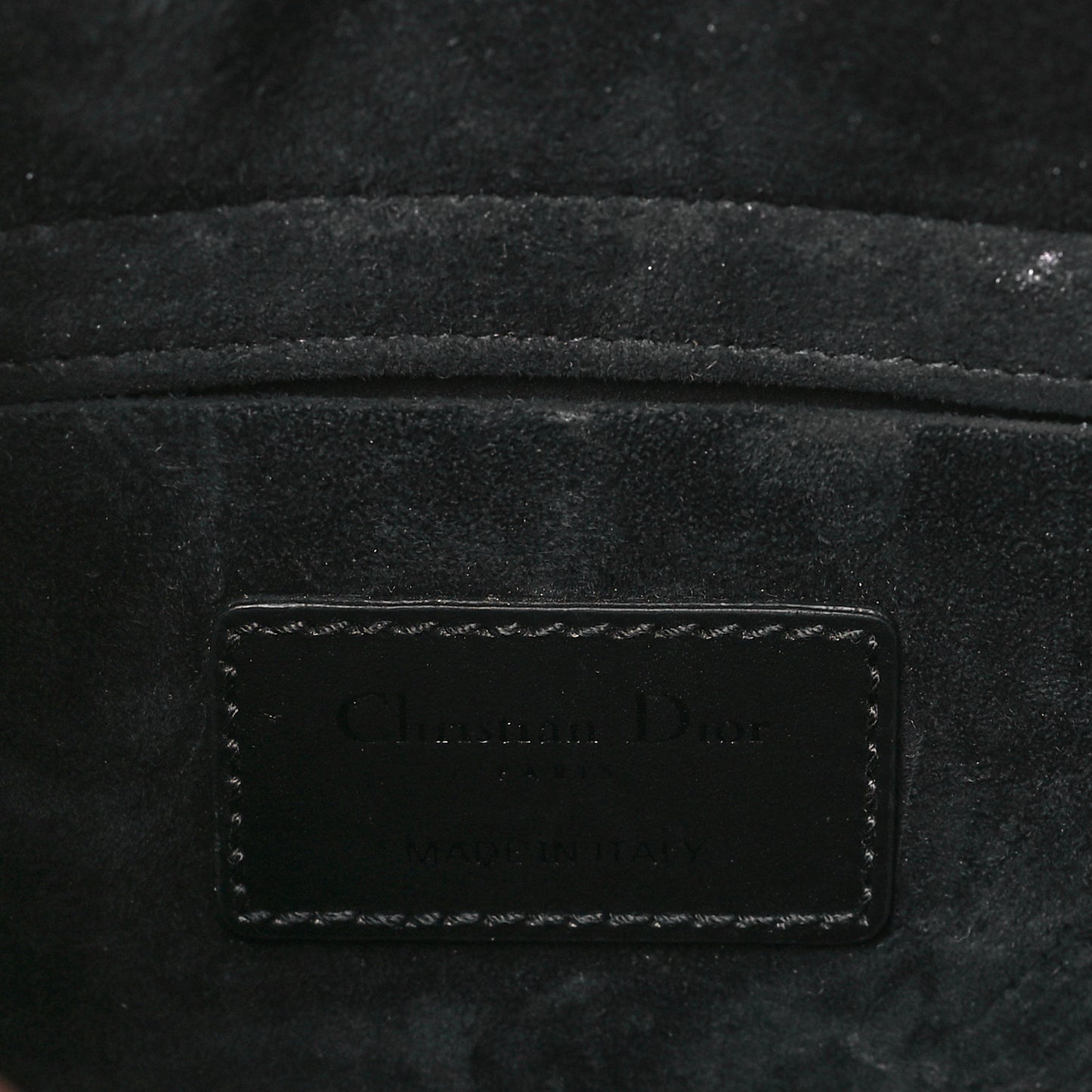 Calfskin Cannage Diamond Medium Lady D-Joy Black