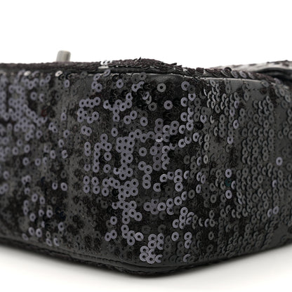 Chanel Sequin Lambskin Medium Moonlight on Water Flap Black 10 of 11
