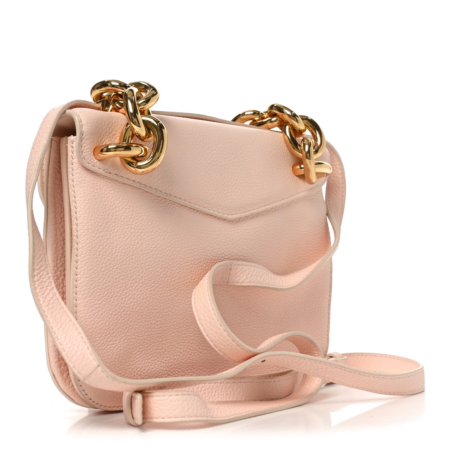 Bottega Veneta Calfskin Mount Envelope Bag Melon Washed 2 of 11