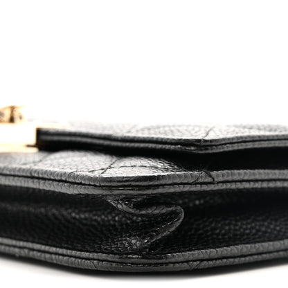 Chanel Caviar Quilted Golden Class Wallet On Chain WOC Black 11 of 13