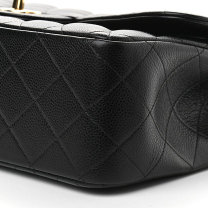 Chanel Caviar Quilted Jumbo Double Flap Black 9 of 9