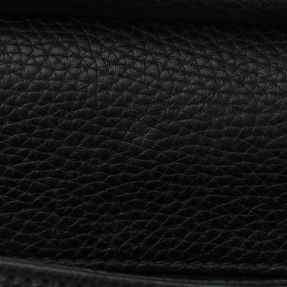 Gucci Calfskin Medium GG Marmont Top Handle Bag Black 11 of 14