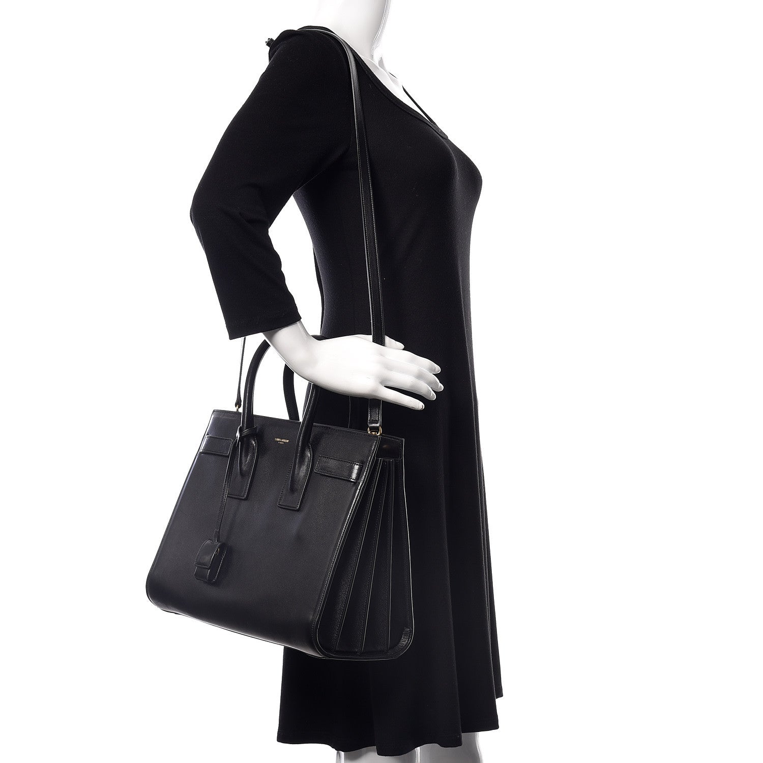 Saint Laurent Calfskin Small Sac De Jour Black 2 of 14