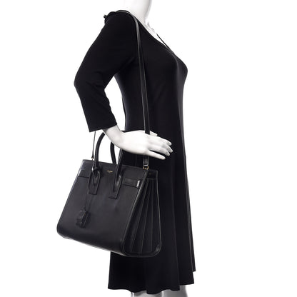 Saint Laurent Calfskin Small Sac De Jour Black 2 of 14