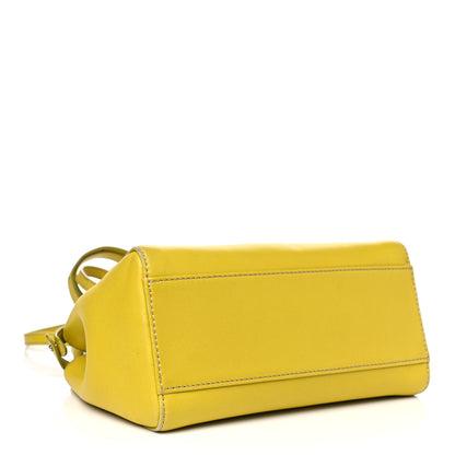 Fendi Nappa Mini Peekaboo Iconic Satchel Lime 3 of 10