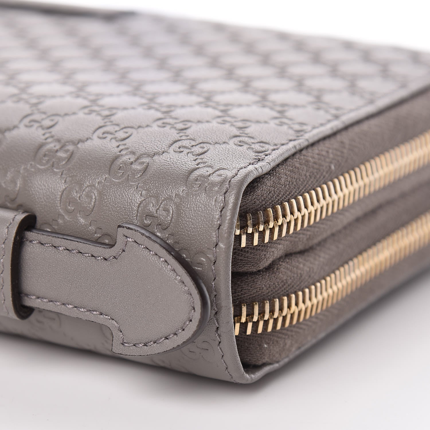 Gucci Soft Microguccissima Zip Around Top Handle Travel Wallet Loess 8 of 8