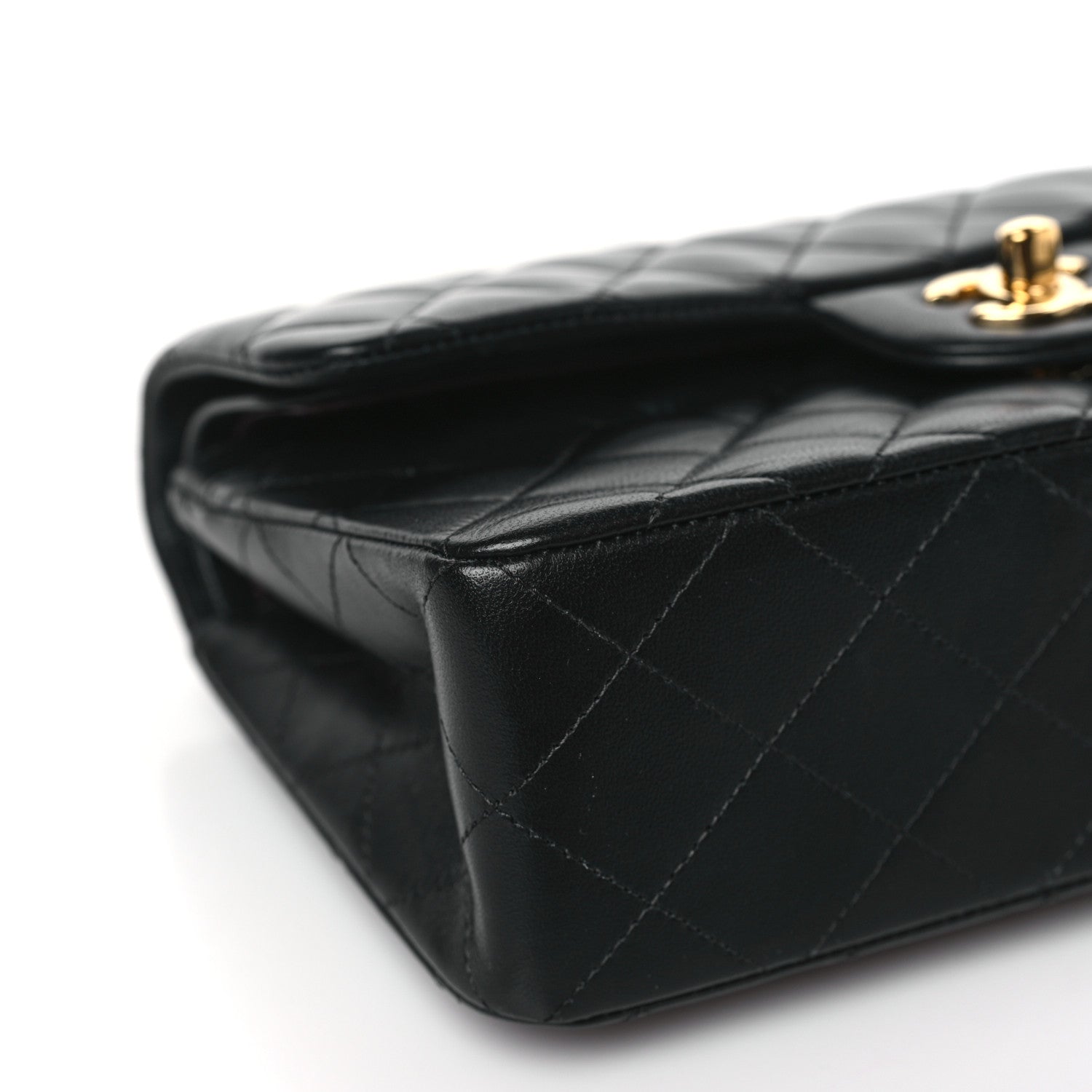 Chanel Lambskin Quilted Small Double Flap Black 8 of 10