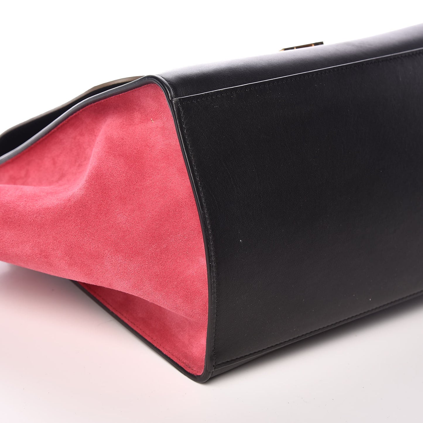 Smooth Calfskin Suede Medium Tri-Color Trapeze