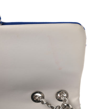 Chanel Mixed Fibers Lambskin Venise Biarritz Flap Bag Multicolor White 13 of 13