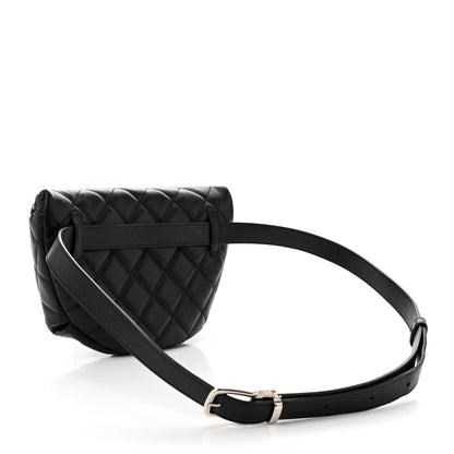 Chanel Calfskin Quilted Waist Belt Bag Black 3 of 11