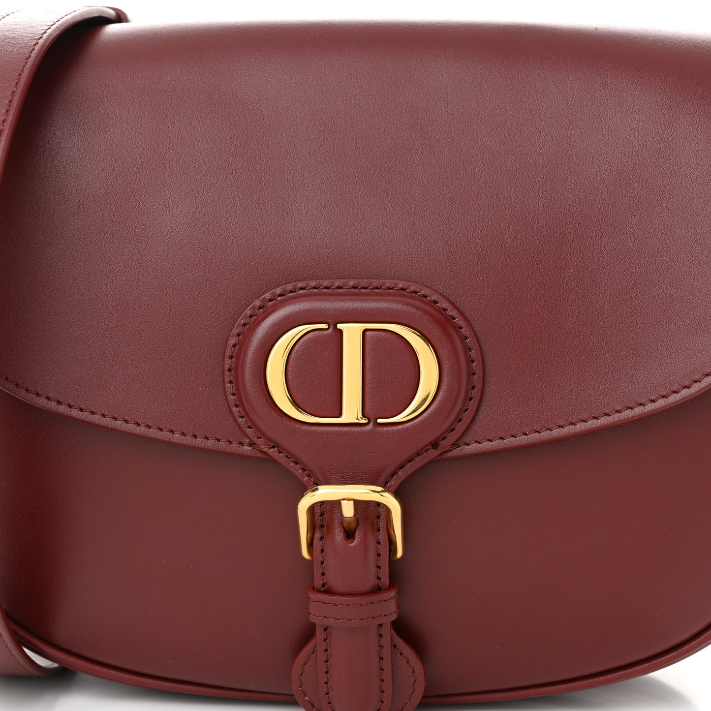 Box Calfskin Medium Bobby Flap Red Bricks