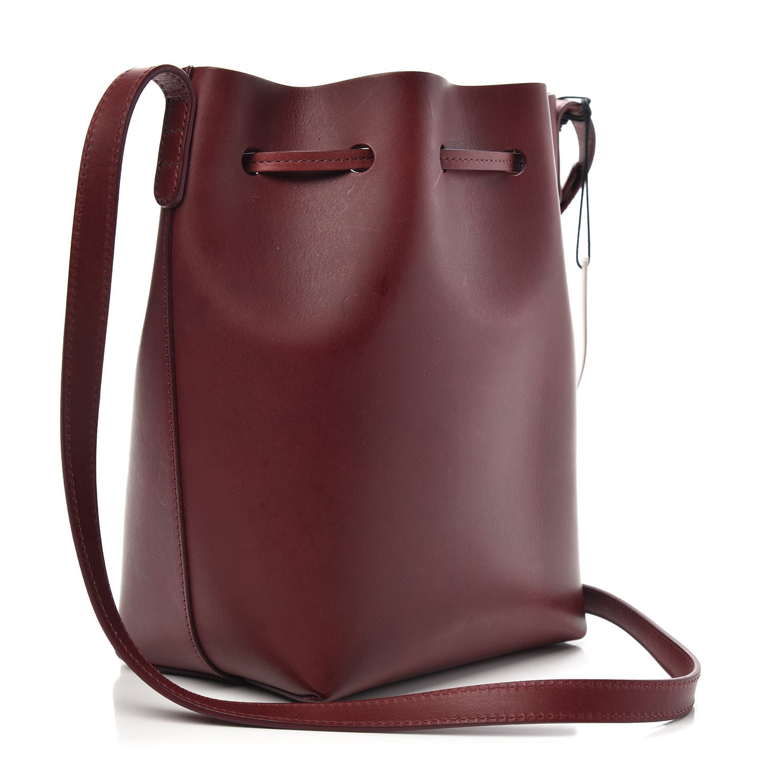Mansur Gavriel Calfskin Mini Bucket Bag Burgundy 3 of 11