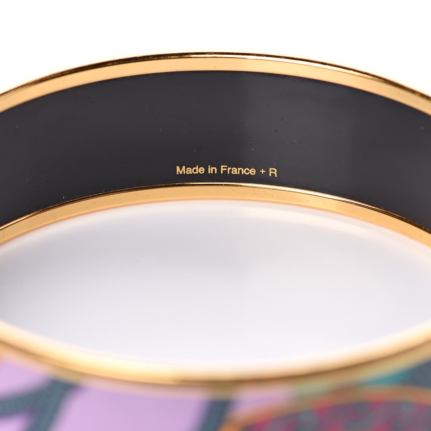 Hermes Enamel Printed Festival des Amazones Wide Bracelet 65 Vie D Artiste 5 of 6