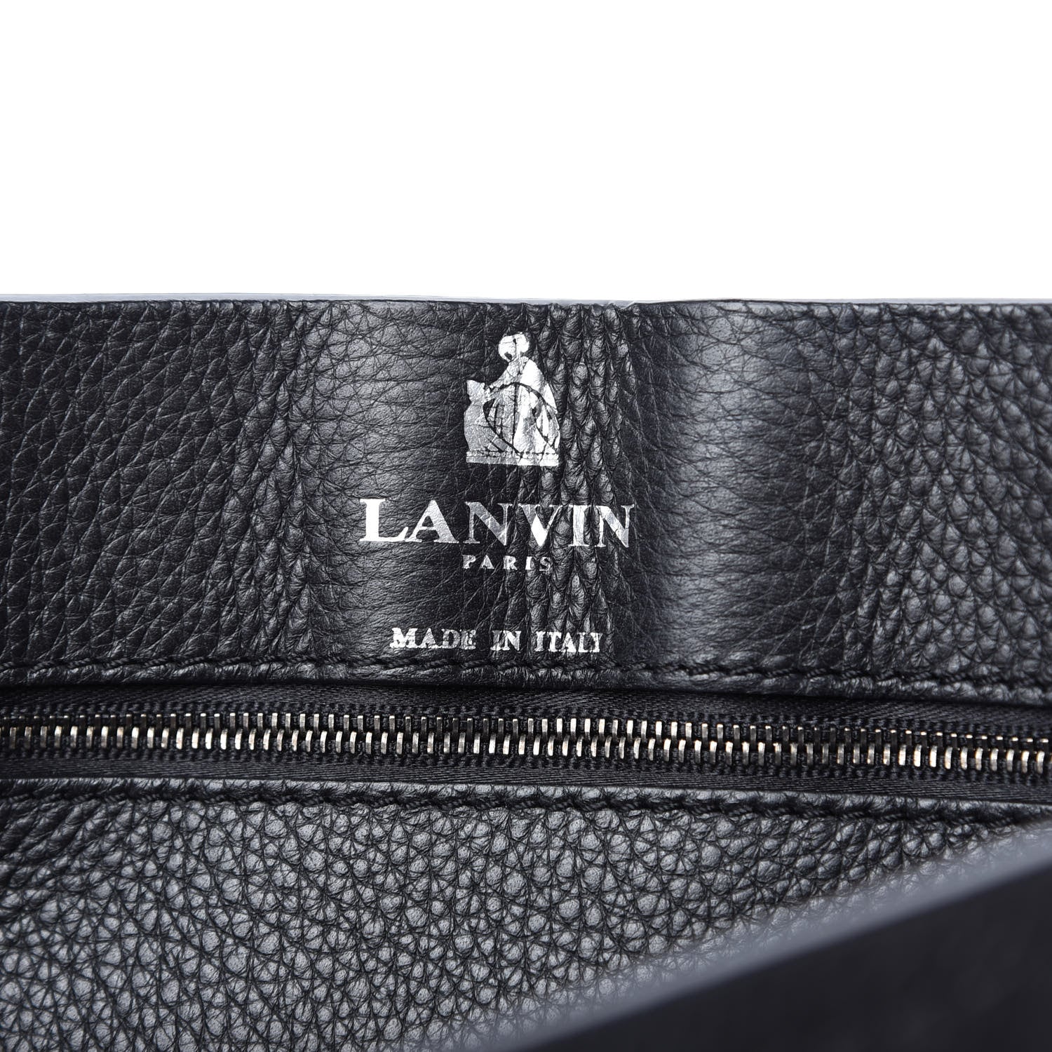 Lanvin Calf Hair Calfskin Leopard Print Medium Happy Shoulder Bag Black 8 of 10