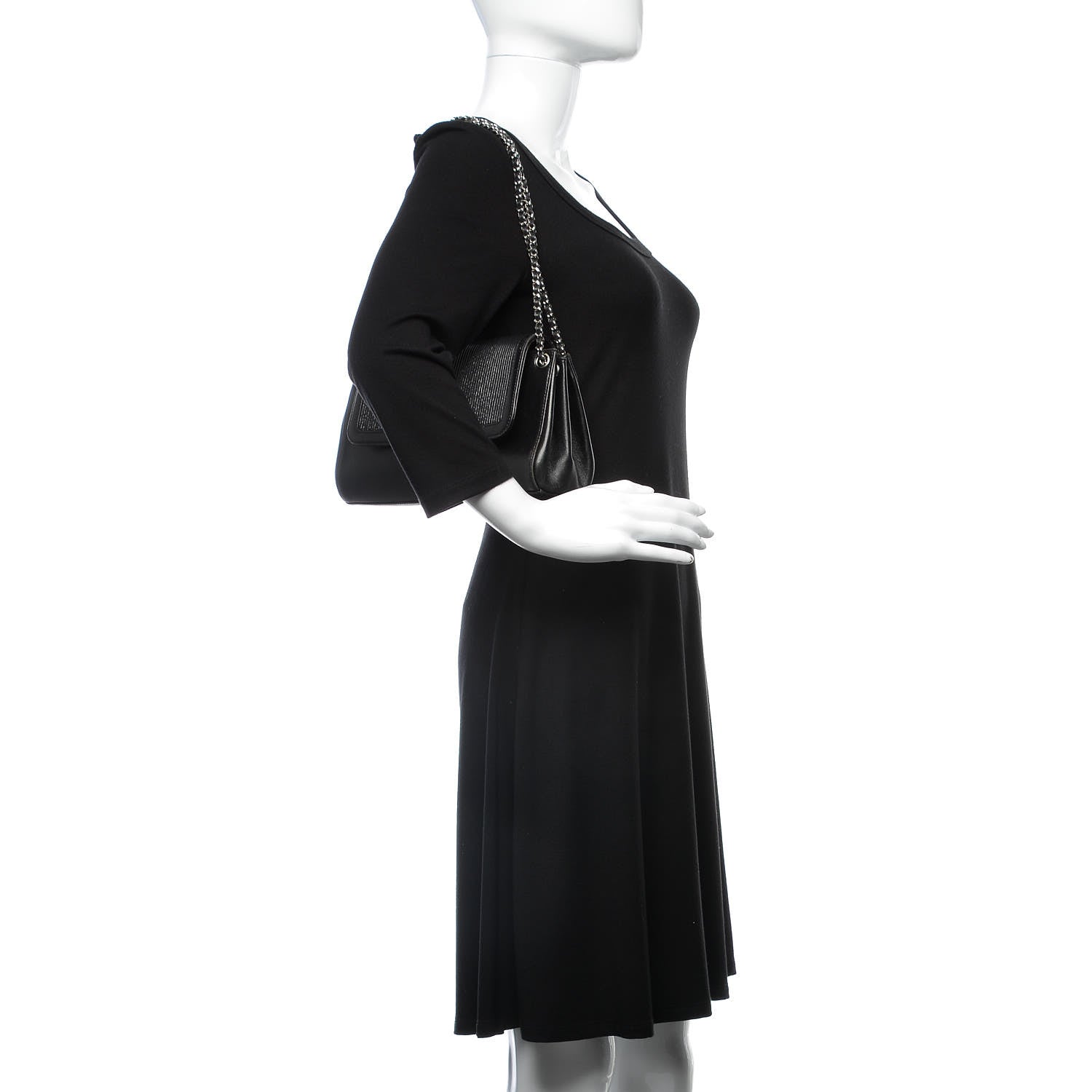 Chanel Lambskin Mademoiselle Accordion Flap Black 2 of 17