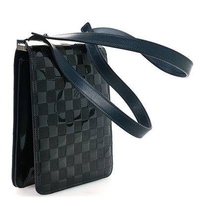 Louis Vuitton Damier Vernis Club Petrole Blue 3 of 16