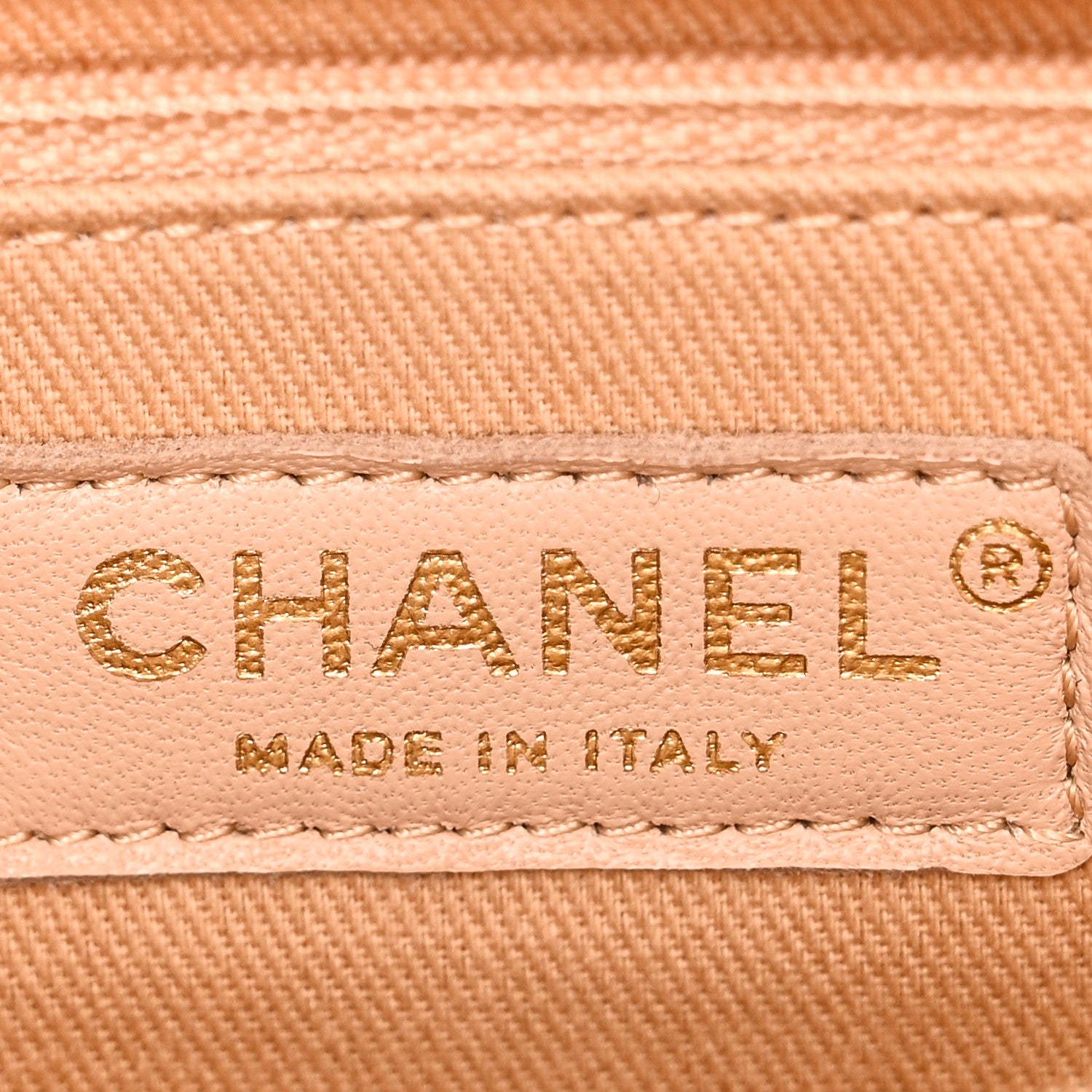 Chanel Calfskin Chevron Quilted Medium Coco Handle Flap Beige 6 of 10