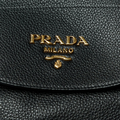 Prada Vitello Daino Backpack Black 8 of 10