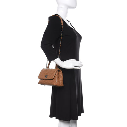 Chanel Caviar Quilted Mini Coco Handle Flap Camel 2 of 12