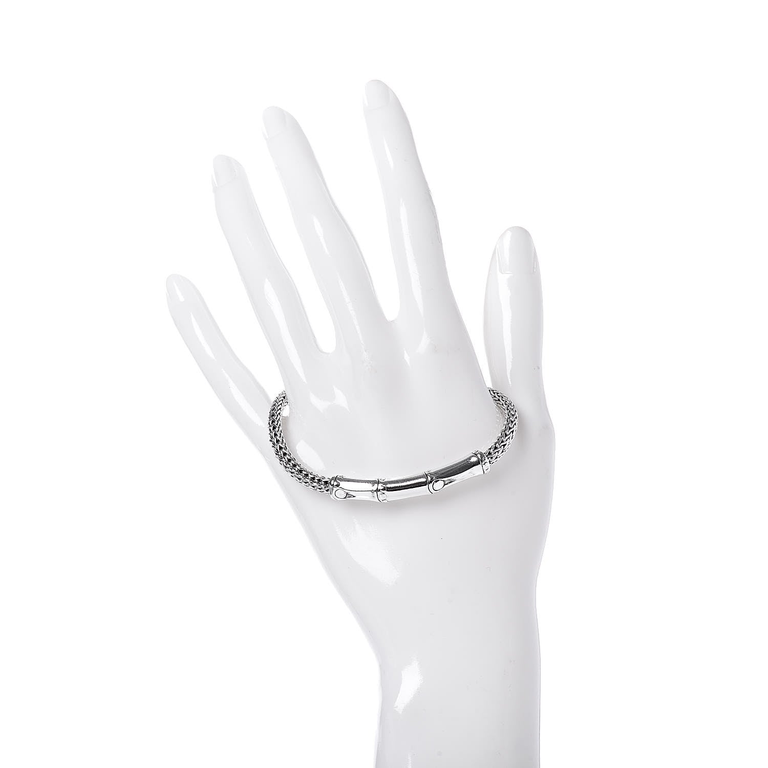 John Hardy Sterling Silver 4mm Bamboo Chain Bracelet 2 of 6