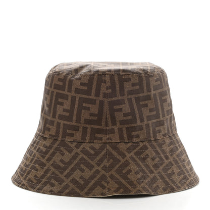 Fendi Technical Fabric FF Reversible Bucket Hat S Tobacco Beige 5 of 15