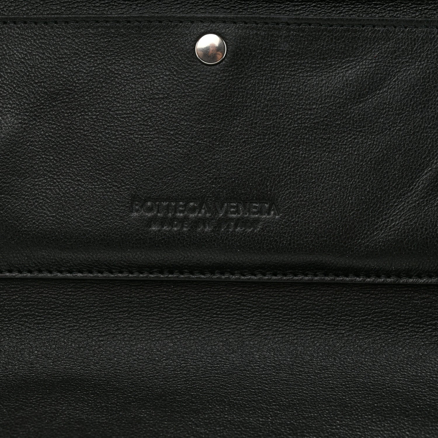 Bottega Veneta Calfskin Intarsio Toiletry Case Black 6 of 7