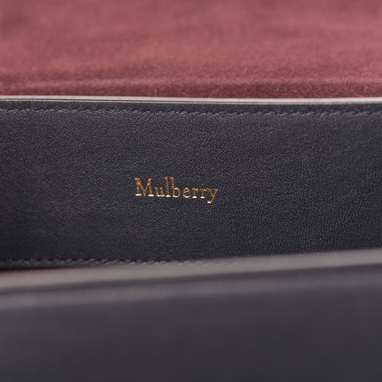 Silky Calfskin Small Seaton Midnight Blue