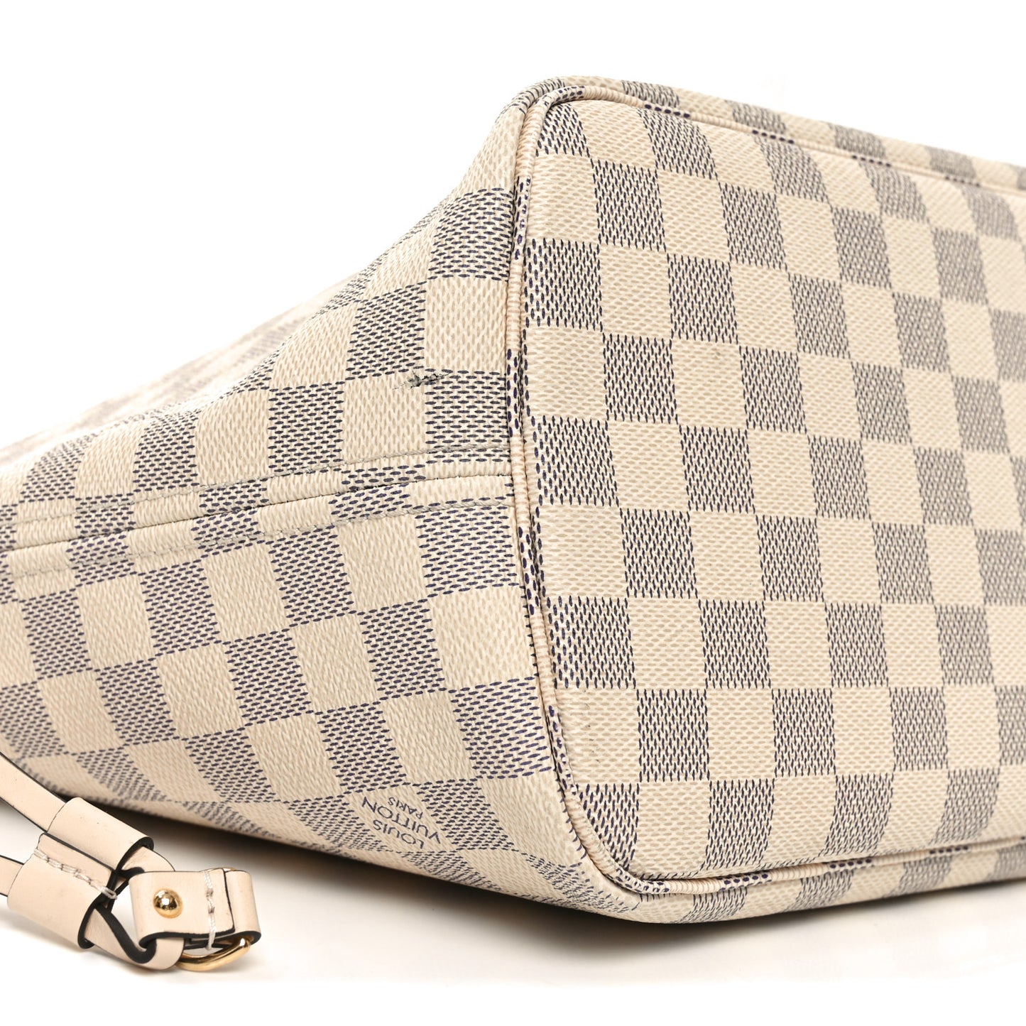 Damier Azur Braided Neverfull MM Pink