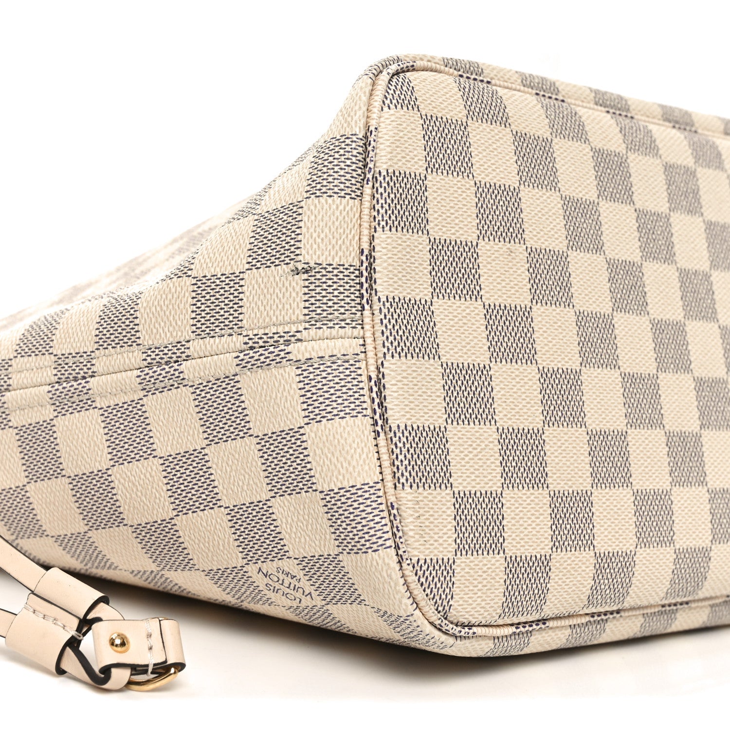 Louis Vuitton Damier Azur Braided Neverfull MM Pink 8 of 10