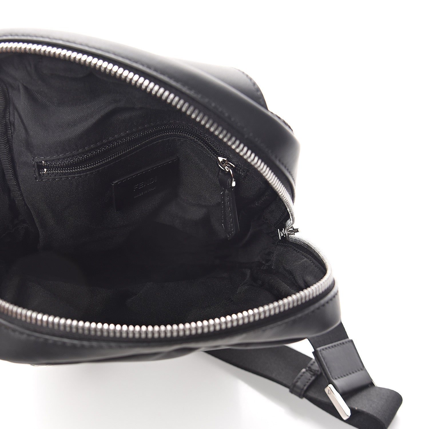 Fendi Nylon Vitello Grace Cruise Corner Bugs Sling Bag Black Sunflower 4 of 7