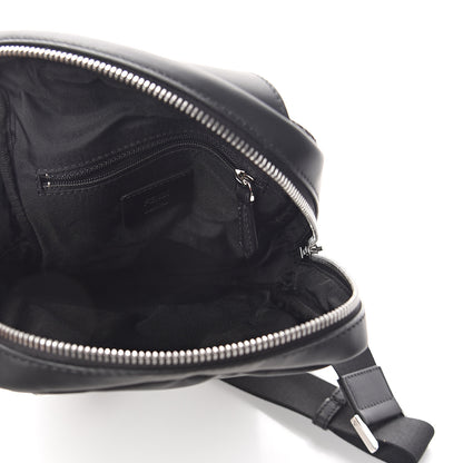 Fendi Nylon Vitello Grace Cruise Corner Bugs Sling Bag Black Sunflower 4 of 7