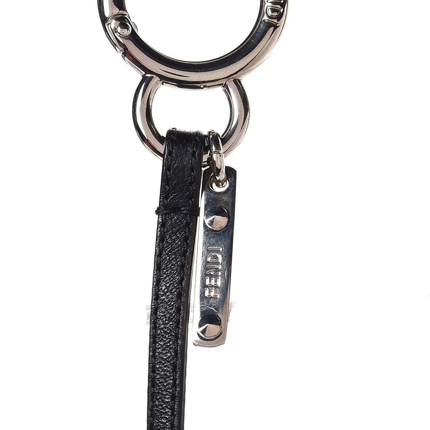 Mink Fox Goat Fur Mini Karlito Bag Charm Blue