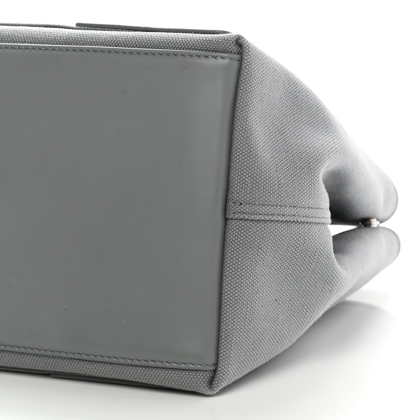 Cotton Canvas Silk Calfskin S Navy Cabas Balenciaga Grey